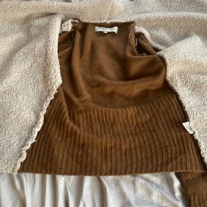 brown jacket, super soft, fluffy